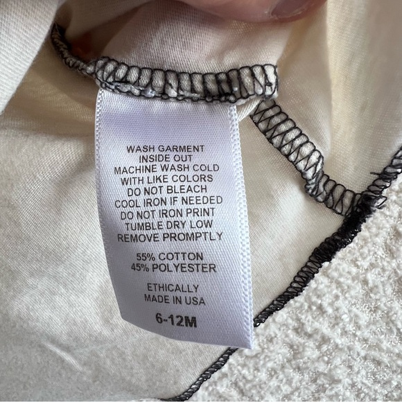 Rowdy Sprout Baby The Rolling Stones Rock Band Graphic T Shirt Size‎ 6-12 Months - Picture 7 of 10